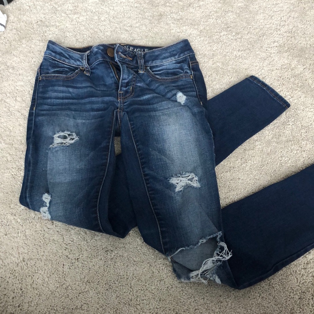 American Eagle dark wash jeggings
